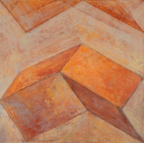 18 Ralph Freeman Both Ways oil on canvas 60x60cm